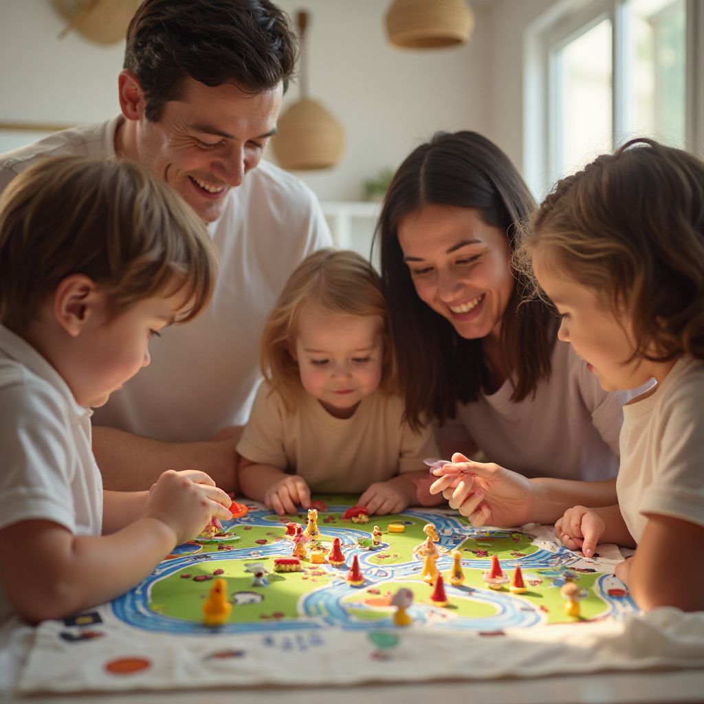 Rodzina grająca w Chicken Road